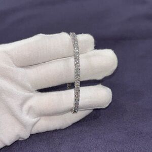 14k White Gold Tennis Bracelet 8ct Lab Diamonds